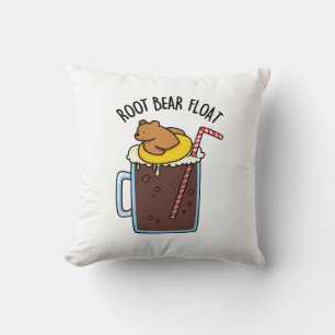 Root Bear Float Lustiger Root Beer Witz Kissen
