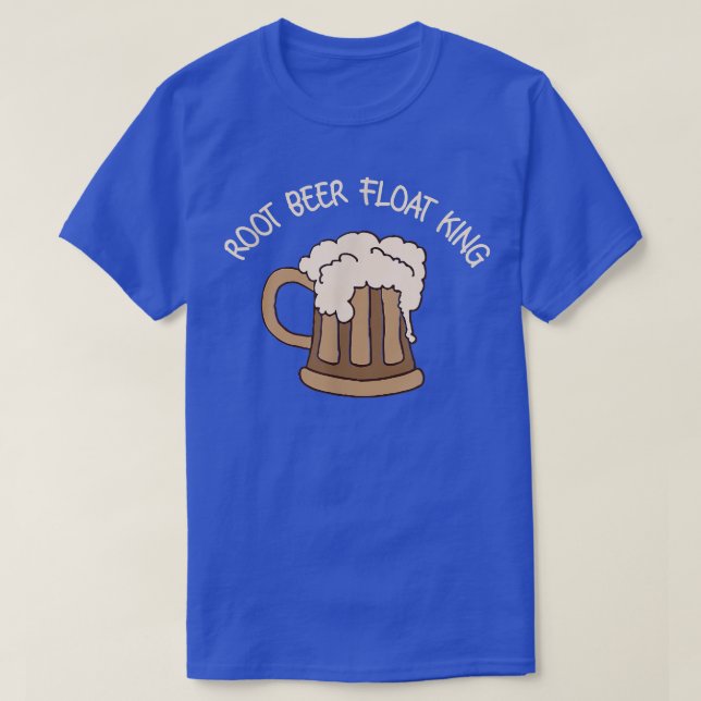 Root Beer Float King Funny Beer T-Shirt (Design vorne)