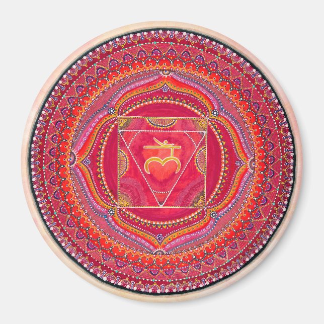 Root Chakra Mandala Magnet (Vorne)