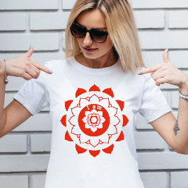 Root Chakra Muladhara Red Mandala T-Shirt