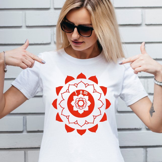 Root Chakra Muladhara Red Mandala T-Shirt (Von Creator hochgeladen)
