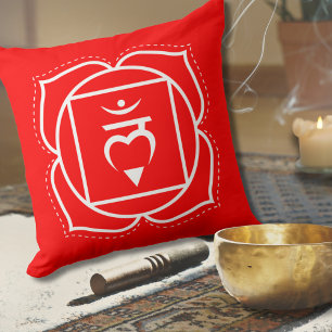 Root Chakra   Muladhara   Rote Meditation Kissen