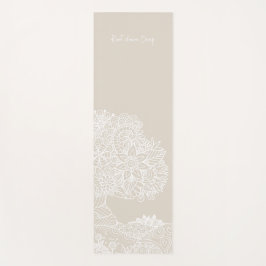 Root Down Deep Tree of Life Mandala Design - Sand Yogamatte