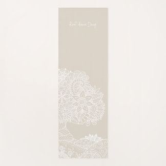 Root Down Deep Tree of Life Mandala Design - Sand Yogamatte