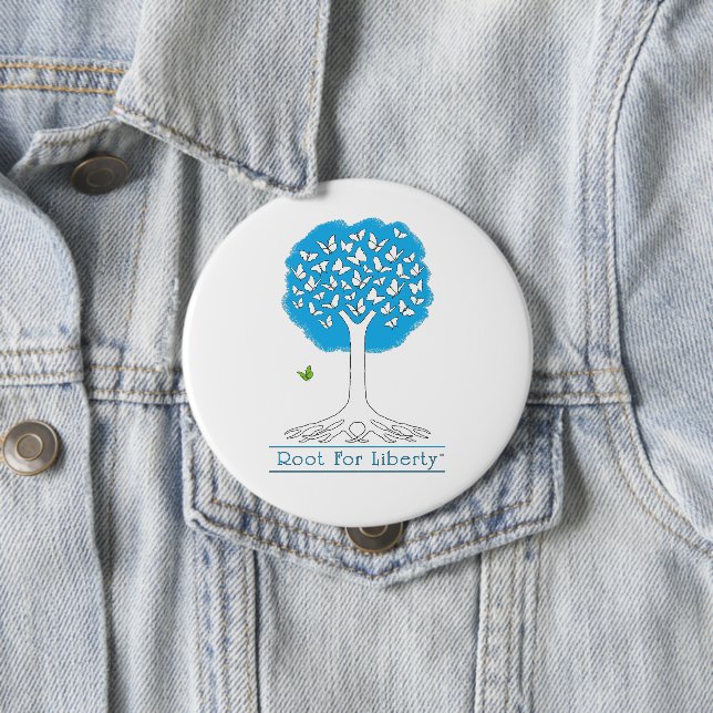 Root for Liberty Button 4" enorm (Beispiel)