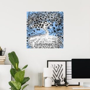 Root Run Deep Poster of Original Art of Tree