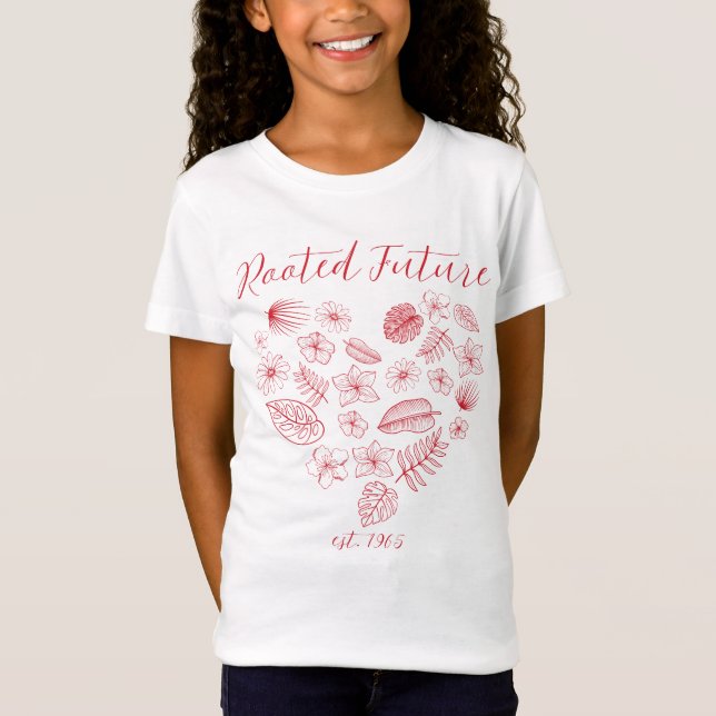 Rooted Future est. T - Shirt des Kindes 1965 (Vorderseite)