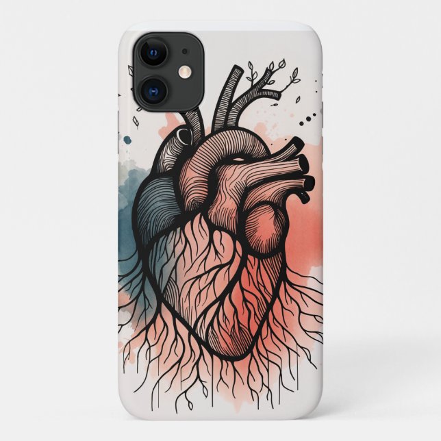 Rooted Heart Art - Seelenliche Linie Case-Mate iPhone Hülle (Rückseite)
