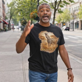 Rooted in Africa Zebra | African Wildlife Pride Tri-Blend Shirt