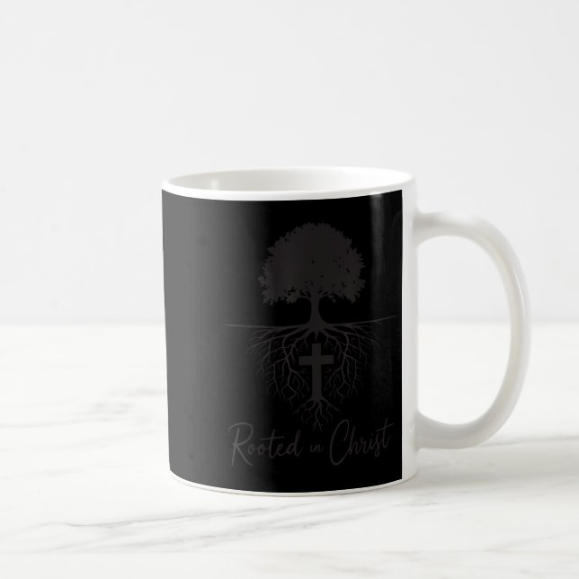 Rooted In Christ Christian Kids Mens God Son Broth Kaffeetasse (Rechts)