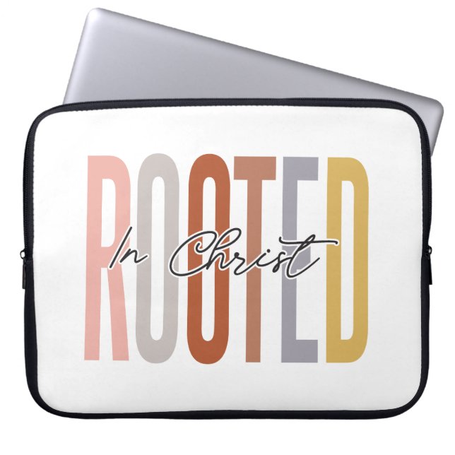 Rooted in Christ Laptop Case (Vorderseite)