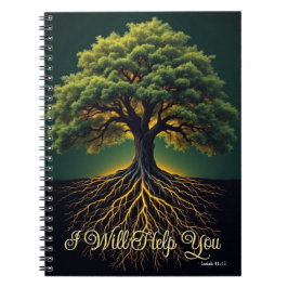 Rooted in Faith Growth Journal - Oak Tree Art Notizblock