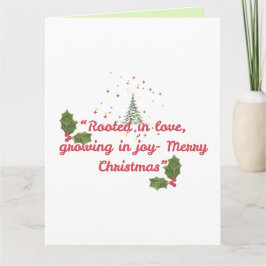 Rooted in Love, Growing in Joy—Botanical Christmas Karte