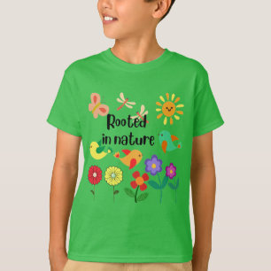 "Rooted in Nature" Öko Inspiriert Grafik T-Shirt