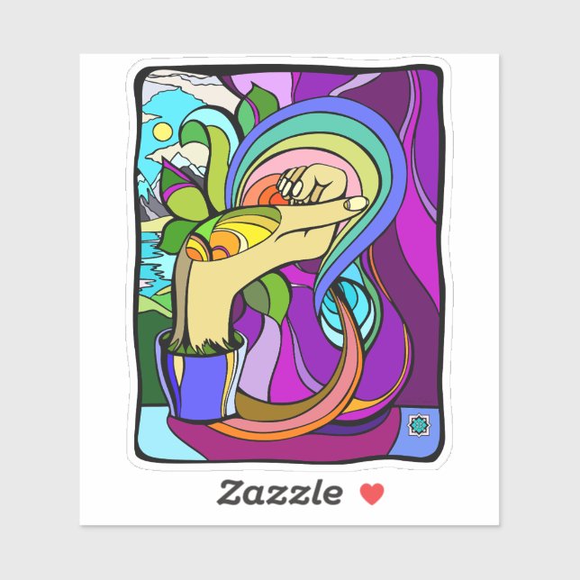 Rooted Potenzial Aufkleber (Blatt)