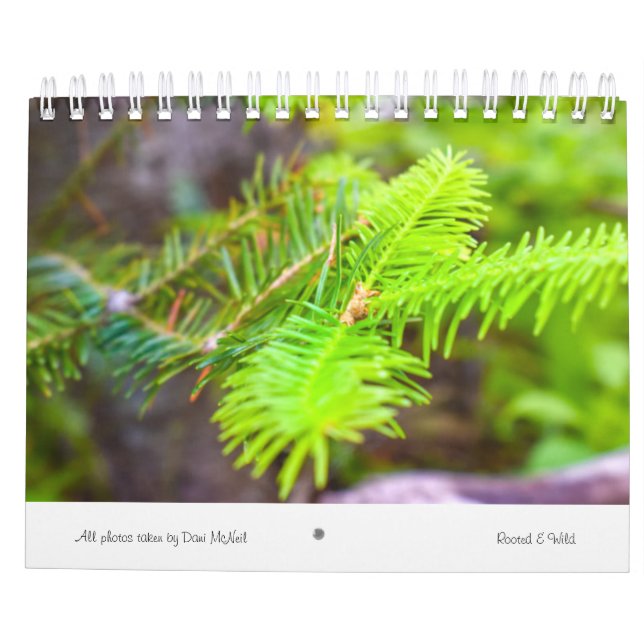 Rooted & Wild Nature 2022 Kalender (Rückseite)