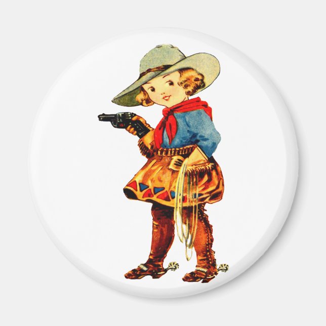 Rootin Tootin' Cowgirl Magnet (Vorne)