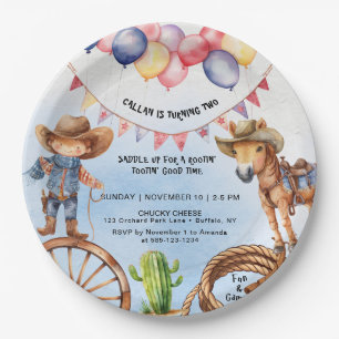 Rootin' Tootin' Good Time Birthday Pappteller