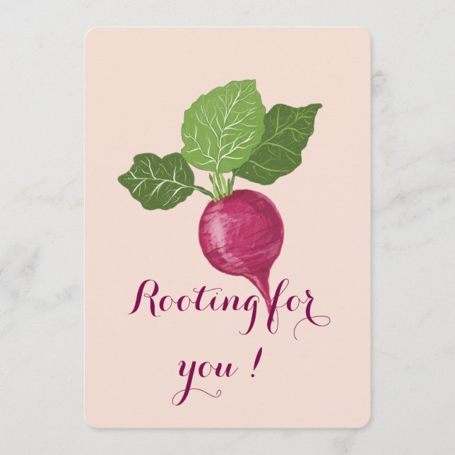 Rooting for you encouragement Card  (Vorderseite)