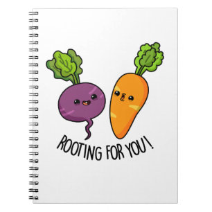 Rooting für dich Funny Veggie Pub Notizblock