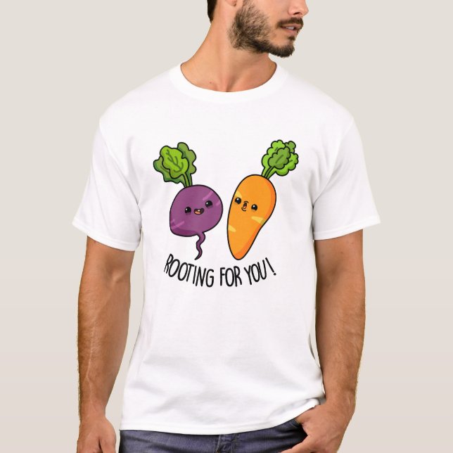 Rooting für dich Funny Veggie Pub T-Shirt (Vorderseite)