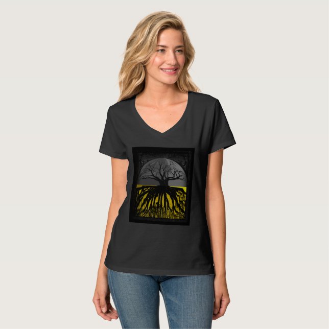 Roots Baumwald Tank Top Halbkreis (Vorderseite Vollansicht)