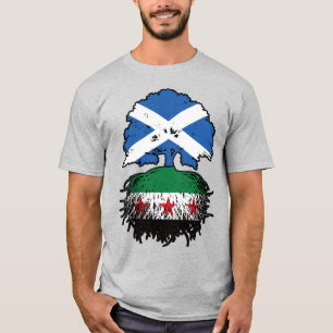 Roots & Crown: Schottland–Syrien Baum T-Shirt
