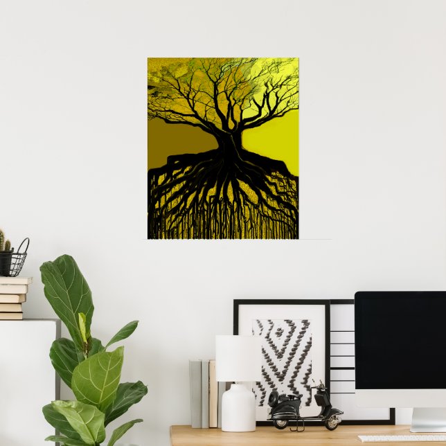 Roots Green Poster (Heimbüro)