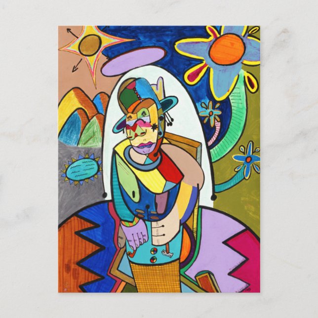 "Roots Living" von Ruchell Alexander Postkarte (Vorderseite)