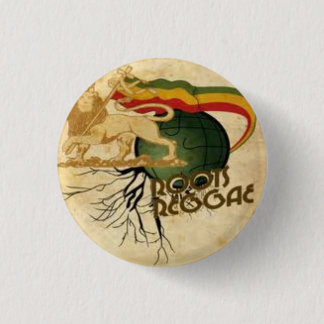 Roots Rasta plattiert Button