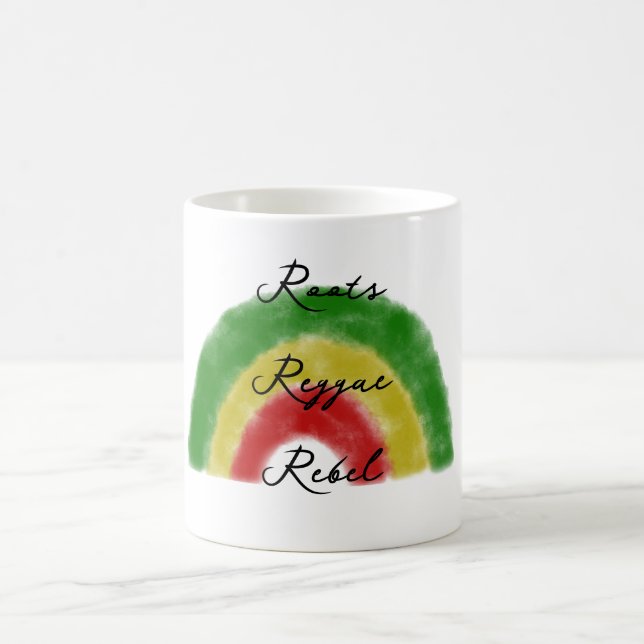 Roots Reggae Rebel Rainbow Kaffeetasse (Mittel)