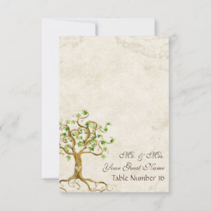 Roots verwirbelte Tischnummer aus antikem Pergamen