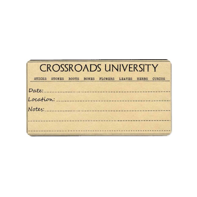 Rootwork-Label Adressaufkleber (Vorne)