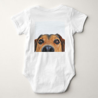 ropa de bebé con imágenes de perro baby strampler