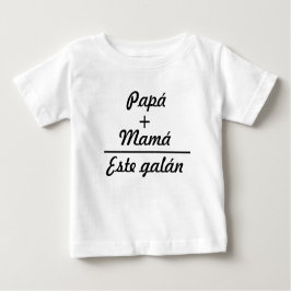 Ropa para bebes papá + mamá igual a este galán baby t-shirt
