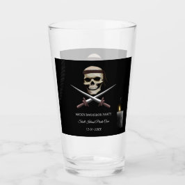 Rope and Skull Pirate Bachelor / Geburtstagsparty Glas