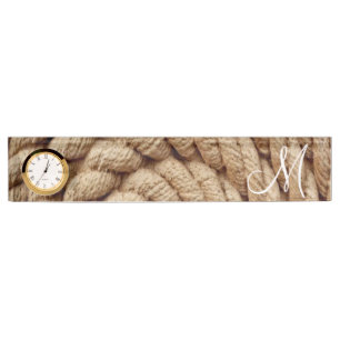Rope Desk Namplate Namensplakette