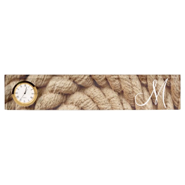 Rope Desk Namplate Namensplakette (Vorderseite)