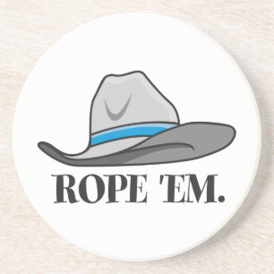 Rope 'Em Western Rodeo Getränkeuntersetzer