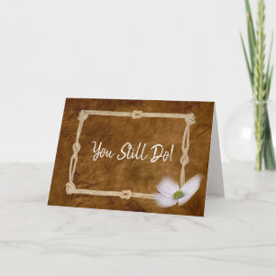 Rope-Foto-Rahmen auf Leder Karte