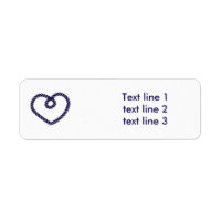 Rope Heart TYPE THE KNOT Wedding Address Labels