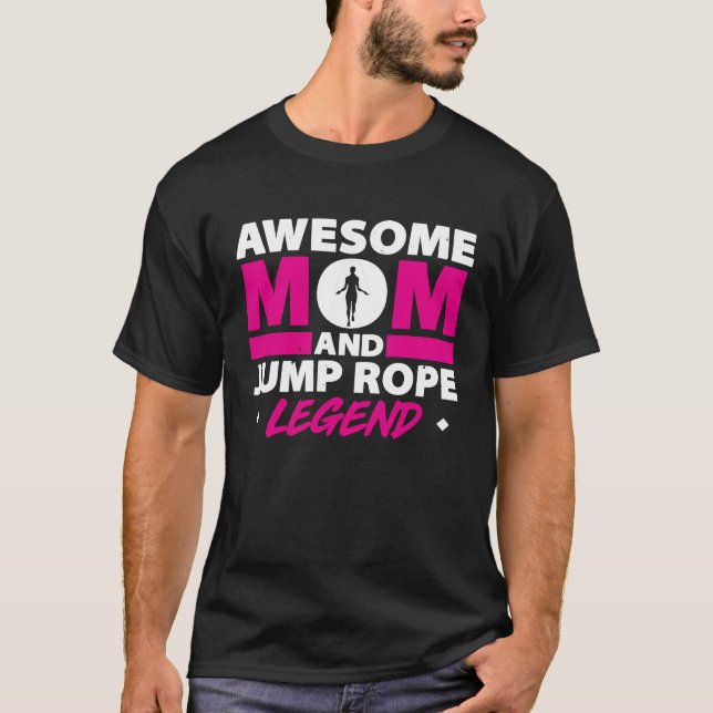 Rope Jumping For Skipping Rope Hopper Jump Rope Fi T-Shirt (Vorderseite)