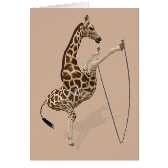 Rope Jumping Giraffe Athlete (Vorne)