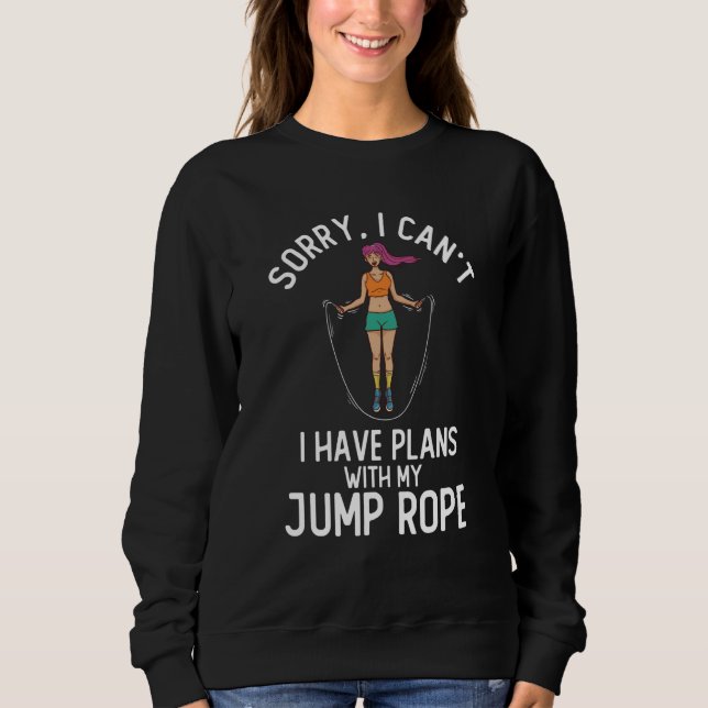 Rope Jumping Skipping Rope Jump Mat Workout Exerci Sweatshirt (Vorderseite)