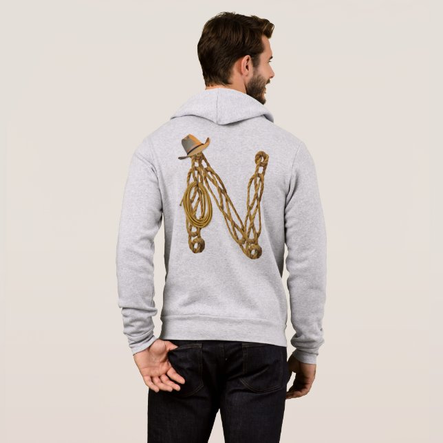 Rope Letter - N Hoodie (Schwarz voll)