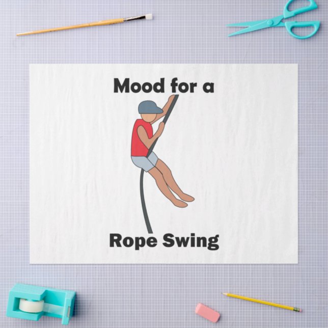 Rope Swing Stimmung Gute Vibes Seidenpapier (Basteln)