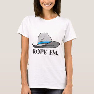 Rope'em Cowboy-Ausrüstung T-Shirt