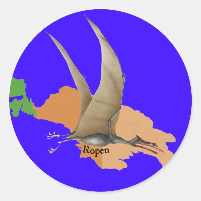 Ropen Runder Aufkleber (Vorderseite)
