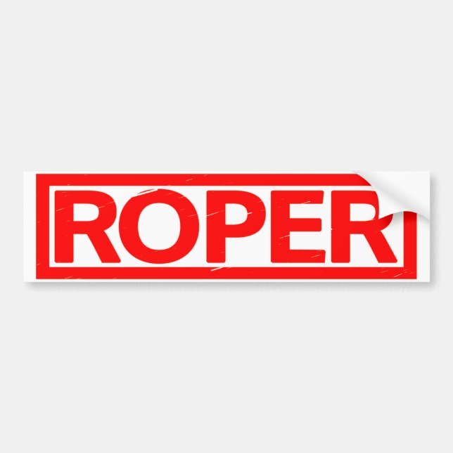 Roper-Briefmarke Autoaufkleber (Vorne)