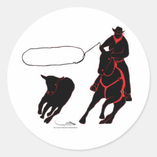 roping runder aufkleber